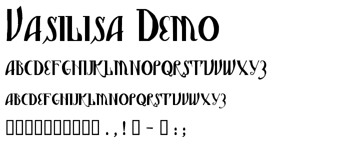 Vasilisa Demo font